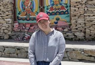 Aimin during a field visit to Yushu, Qinghai Province of China in 2019. Credit: UNFPA/Wen Hua