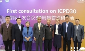 Group photo of participants of the first ICPD30 consultation. ©UNFPA China/Yang Sijia