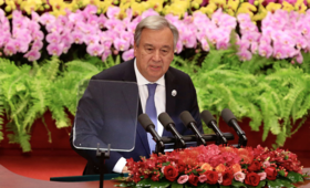 Secretary-General António Guterres speaks at the 2018 Beijing Summit of the Forum on China-Africa Cooperation 
