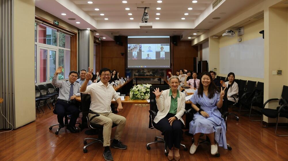 Participants of the World Population Day salon at the UN Compound in Beijing on 28 June 2022. Credit: UNFPA China/Chang Yuan