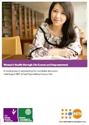 Meeting report on women's health through life course and empowerment