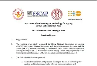 Report on 2019 International Meeting on Technology for Ageing in East and North-East Asia